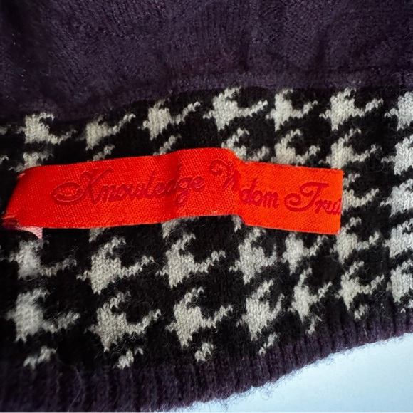 Robert Graham 100% Wool Quarter-Zip Sweater XL Classic Fit Purple - Picture 7 of 9